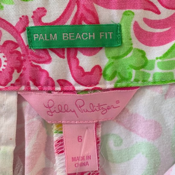 Lily  Pulitzer Palm Beach Fit Sea Creature Shorts - Picture 3 of 5